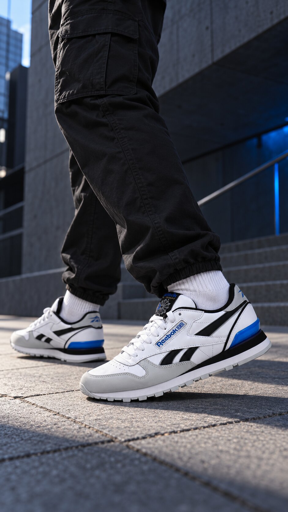 REEBOK CLASSIC LEATHER CLIP FTWWHT/PURGRY/VECB